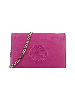 Gucci Soho Rose Red Leather Messenger Bag